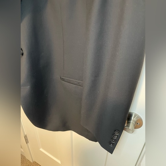 MENS PETER MILLAR SPORT COAT BLAZER JACKET BLACK SIZE 46R - Picture 8 of 9
